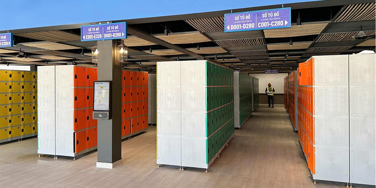 Thiết kế tủ locker phù hợp cho công viên nước, hồ bơi và khu vui chơi.