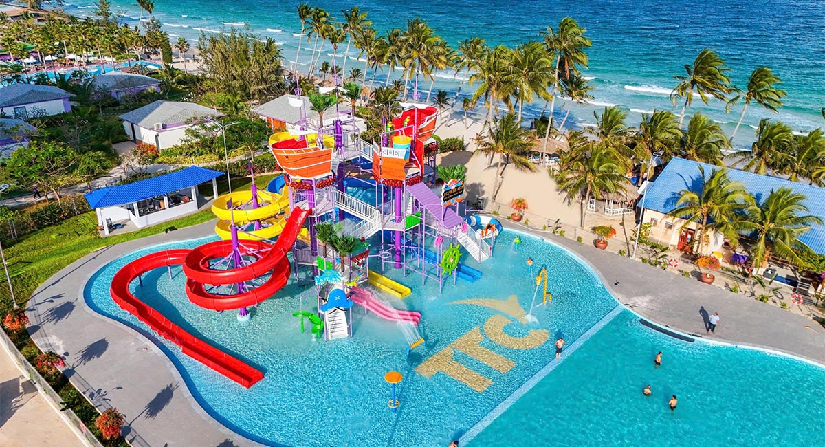 Công viên nước và khu vui chơi tại TTC Vân Phong. Nguồn ảnh: Internet