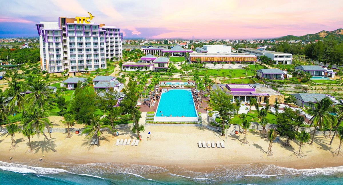 ổng thể TTC Vân Phong Bay Resort Dốc Lết – khu nghỉ dưỡng ven biển do TTC đầu tư. Nguồn ảnh: Internet