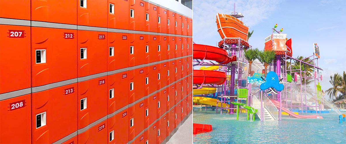 Cận cảnh chất liệu nhựa ABS chống nước, chống ăn mòn.