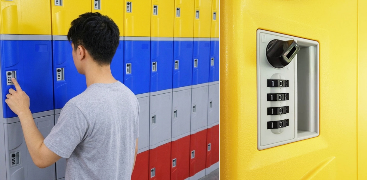 khóa số 3S kết hợp tủ locker ABS