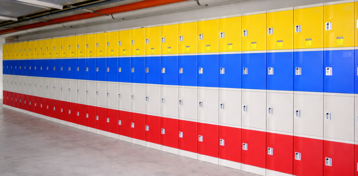 Tủ locker tại bệnh viện Đa khoa Tân Hưng