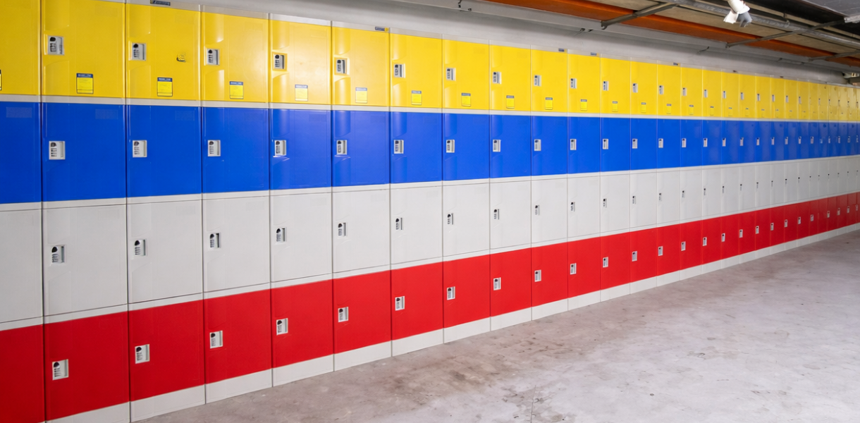 Tủ locker tại bệnh viện Đa khoa Tân Hưng