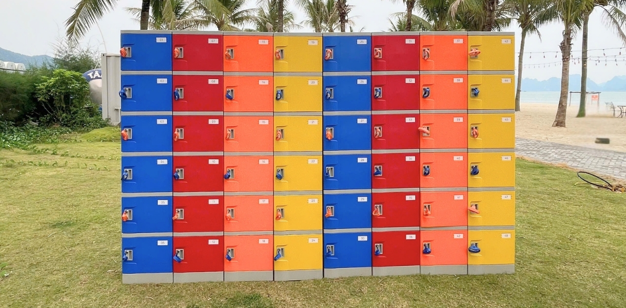 Tủ locker tại khu Du lịch Nghỉ dưỡng Sonasea Vân Đồn Harbor City