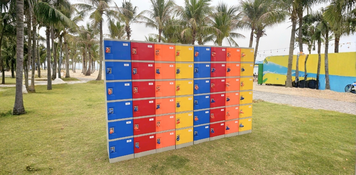 Tủ locker tại khu Du lịch Nghỉ dưỡng Sonasea Vân Đồn Harbor City
