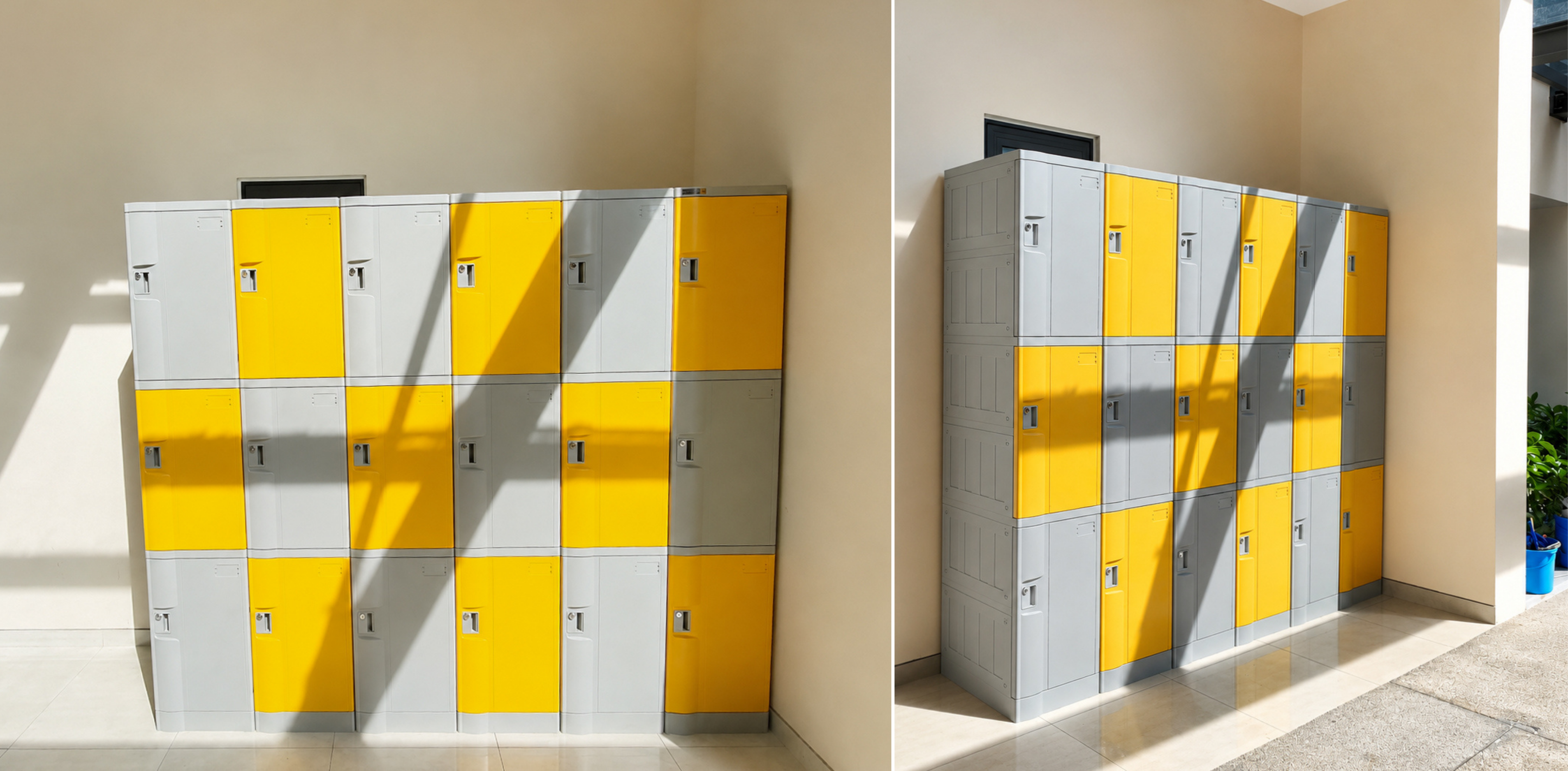 Hệ thống tủ Locker ABS kết hợp Khoá Chìa tại Hà Đô Centrosa