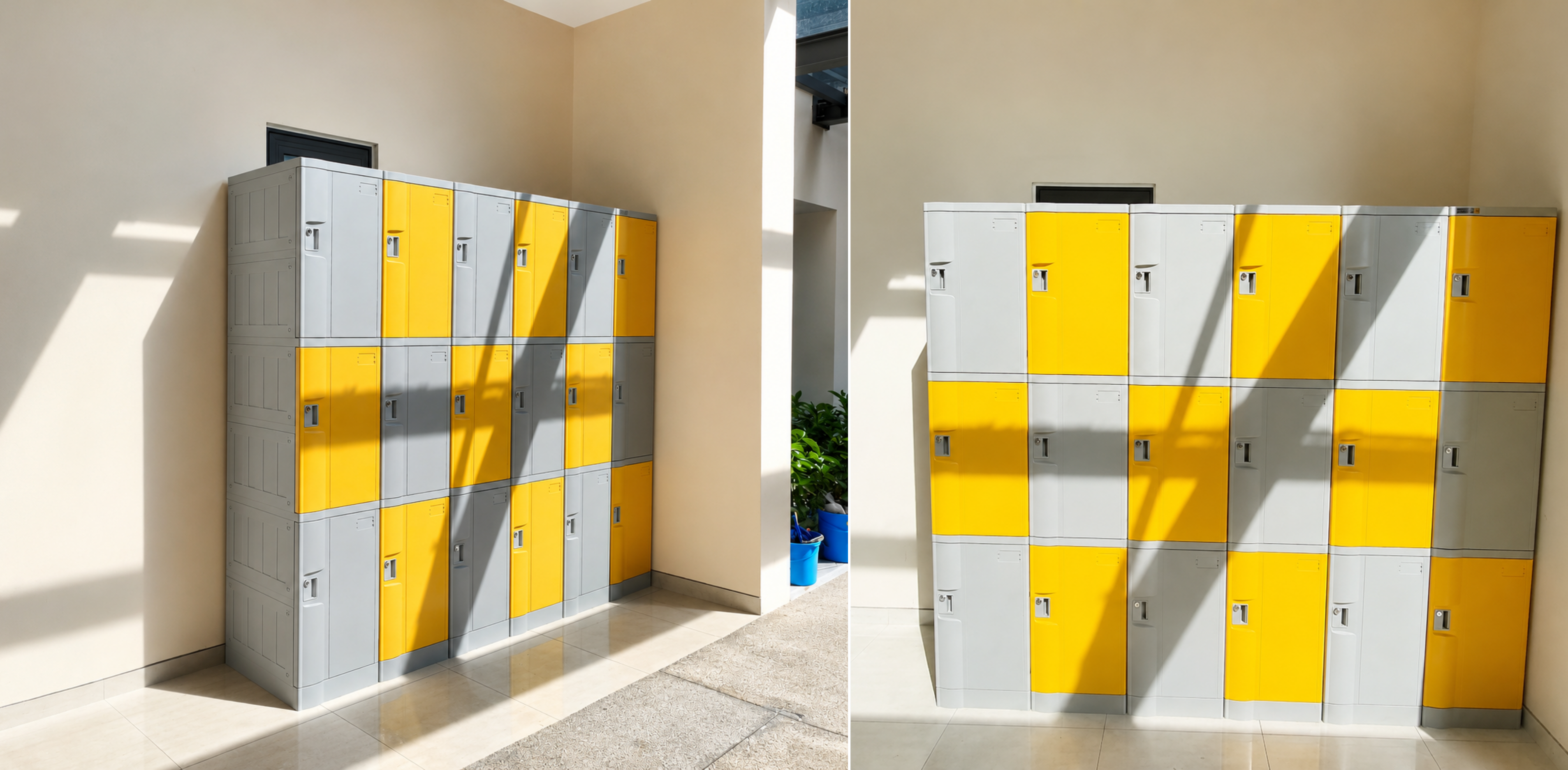 Hệ thống tủ Locker ABS kết hợp Khoá Chìa tại Hà Đô Centrosa