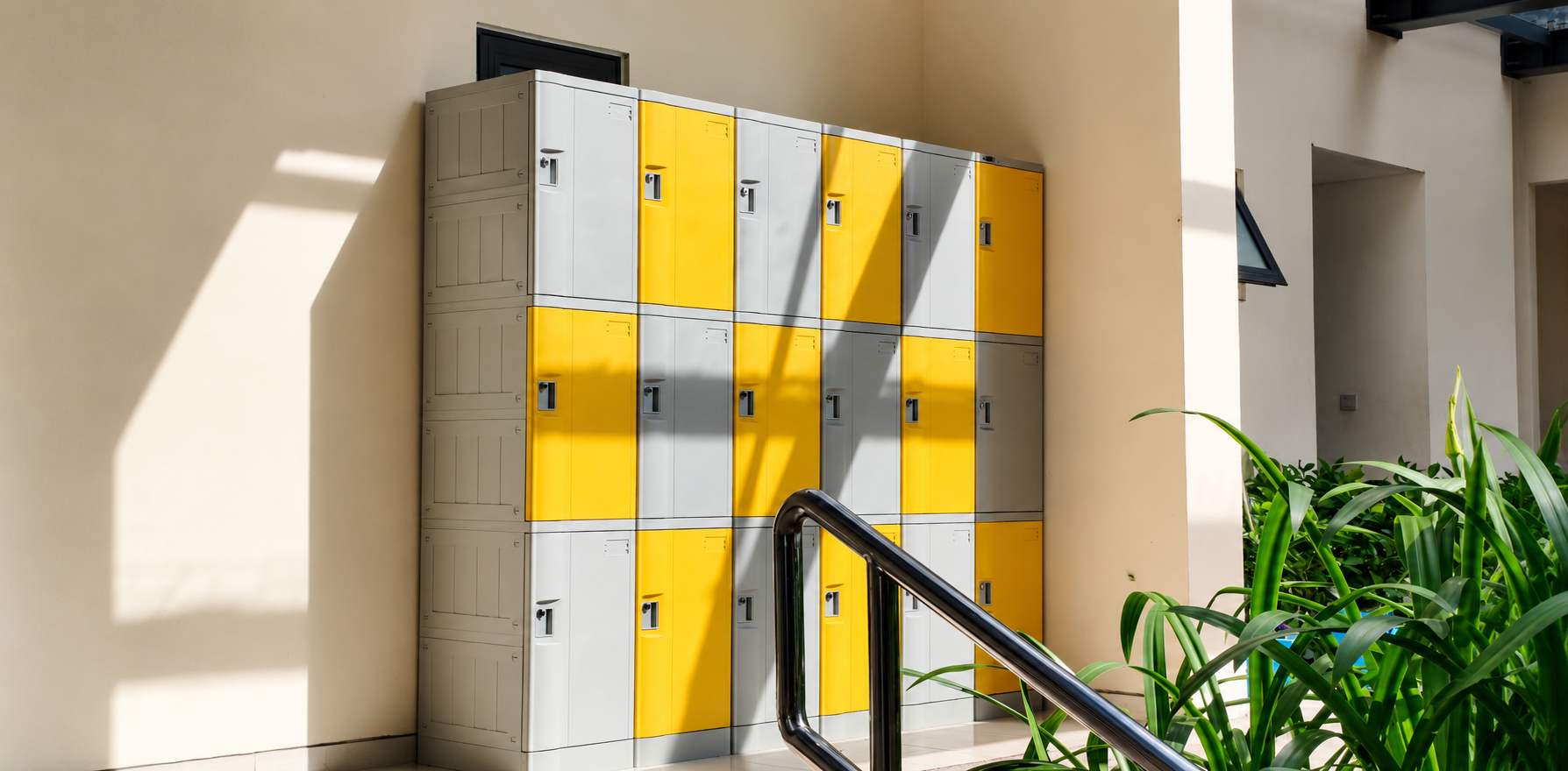 Hệ thống tủ Locker ABS W600 được bổ trí tại Hà Đô Centrosa